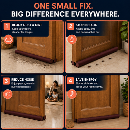 GapGuard blocks dust, stops insects, reduces noise and keeps cooled air in