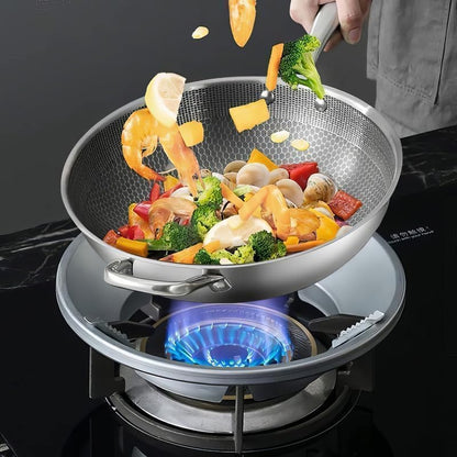 Premium Gas Saver Burner Stand - Stainless Steel Flame Concentrator